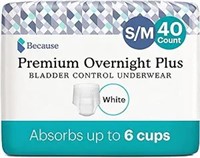 Because Premium Overnight Plus Pull Up Underwear