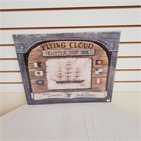 Unframed Art of Flying Cloud Clipper Ship Inn Sign