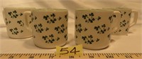 4 Carrigaline Pottery Co. Cork, Ireland mini mugs