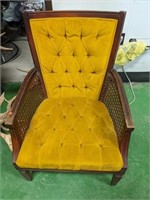 Vintage Padded Chair Yellow