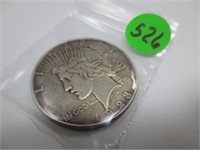 1923-D Peace silver dollar, x-fine