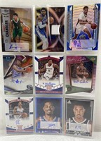 9x High End Basketball autographed and patches