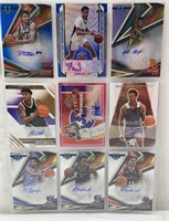 9x High End Basketball autographed cards