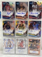 9x High End Basketball autographed cards