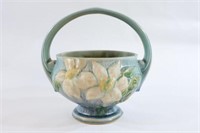 RARE-  Roseville Pottery Art Deco Handle Bowl