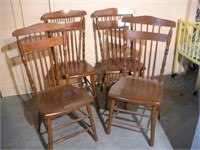 (4) Spindle Back Chairs