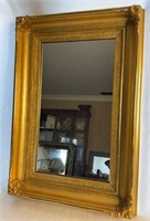 Antique Rectangular Giltwood Mirror
