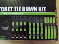 (2) Grip 8Pc Ratchet Tie Down Kit