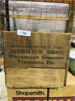 National Biscuit Company Wood Crate - Vincennes