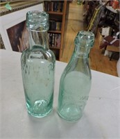 Pair Antique Bottles