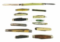 (13) Assorted Vintage Folding Pocket Knives
