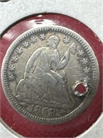 1853-O Seated Liberty Silver 1/2 Dime