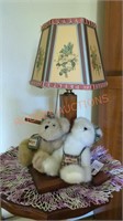 Boyds bear and lamp lot