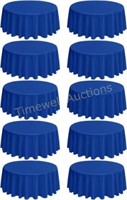 4 Pack Tablecloths  120 Inch  Royal Blue