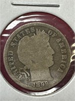 1899 Barber Silver Dime