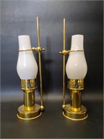 Vintage Brass Candle Lamps