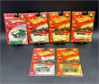 6 NIB LARRY WOOD HOT WHEELS HOLIDAY RODS