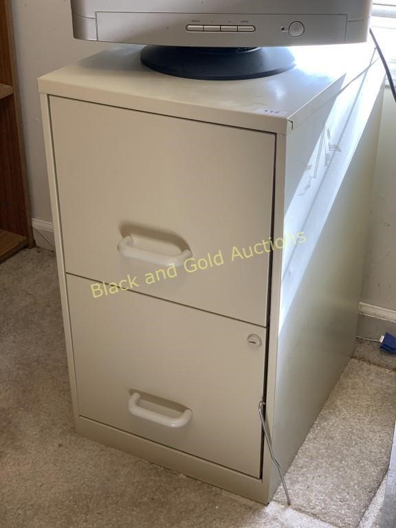 2 Drawer Metal File Cabinet