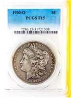 Coin 1903-O Morgan Silver Dollar PCGS F15