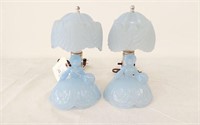 PAIR OF VINTAGE LADY LAMPS- ELECTRIC