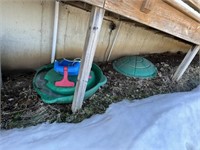 Turtle Sand Box & Baby Swing