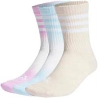 adidas,Dip-Dyed 3-Stripes Cushioned Crew Socks 3