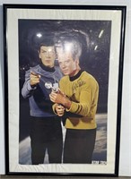 (N) Star Trek Poster signed not Authenticated