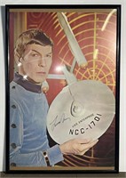 (N) Star Trek Poster signed not Authenticated