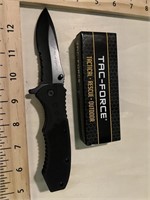 Tac-Force Black Handled Knife