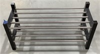 Particle board/metal shoe rack 12.5x30x15