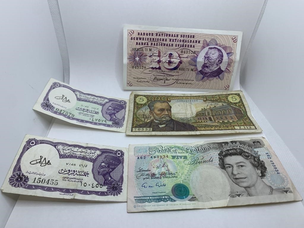 BANK OF ENGLAND LONDON FIVE POUND NOTE 1990, 1970