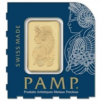 .9999 Fine Gold Fortuna Bar 0.0321 troy oz