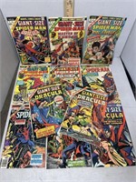 Eleven 50-cent Giant-Size Marvel Comic Books