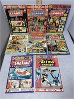 Eight 50- and 60-cent Giant DC Comic Books