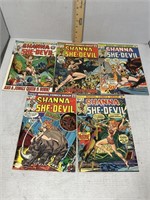 Five Consecutive Shanna the She-Devil 20-cent