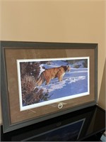 Ducks unlimited "Winter Watch" cougar picture