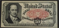 1875 US FRACTIONAL 50 CENTS AU