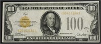 1928 100 $ GOLD CERTIFICATE VF
