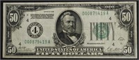 50 $ REDEMABLE IN GOLD FEDERAL RESERVE NOTE VF