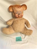 1950s Knickerbocker Rubber Face Pouting Bear Plush