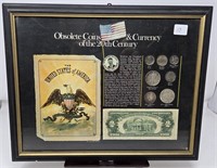 Frame “Obsolete Coins/Currency of 20th Century”