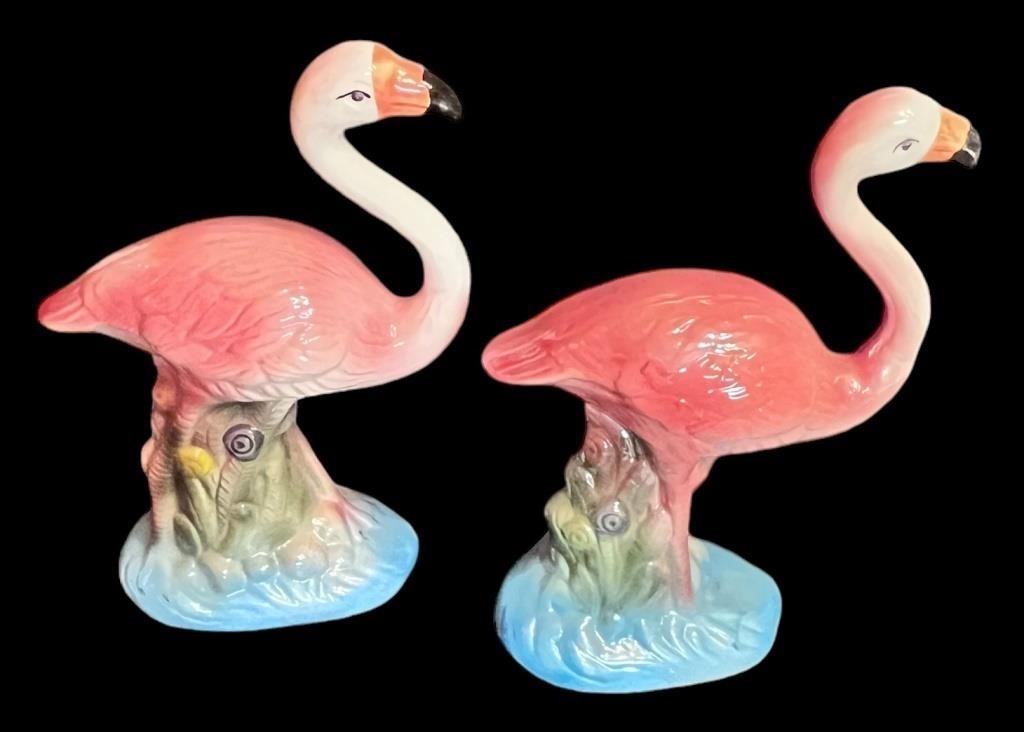 Beautiful Ceramic Flamingo Figurines