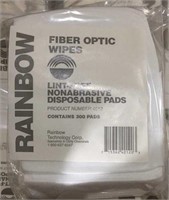 10 packs of Rainbow fiber optic wipes, 300 ea.