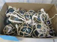 Box of Glass Fishing/Net Floats.