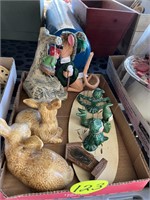 Deer, Elf Figurines & Music Box