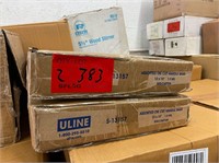 2 cases of Uline S-13157  bags 500 per case