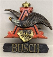 BUSCH beer advertising thick plastic sign