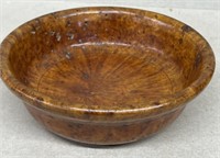 Burl wooden bowl