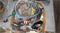 Box of Assorted Hardware, Nails, Bungees, etc