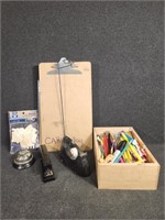 Stapler, Tape Dispenser, Clipboards, Desk Bell,